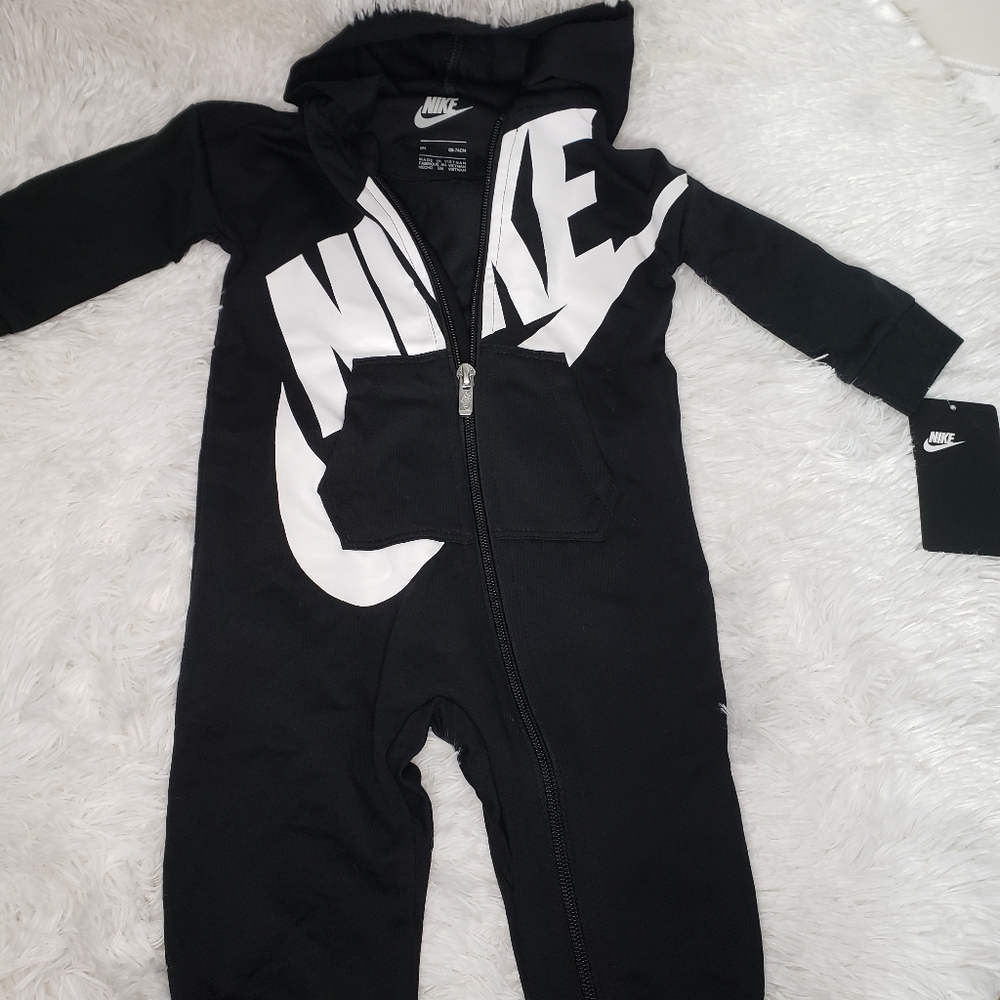 NEW Nike Baby Romper with Hoodie
